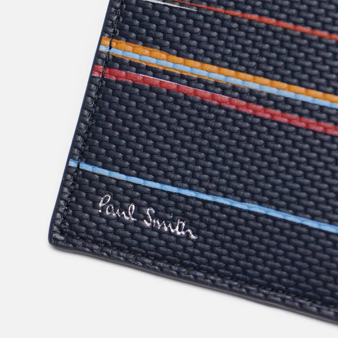 Paul Smith Держатель для карт Signature Stripe Pinstripe Leather