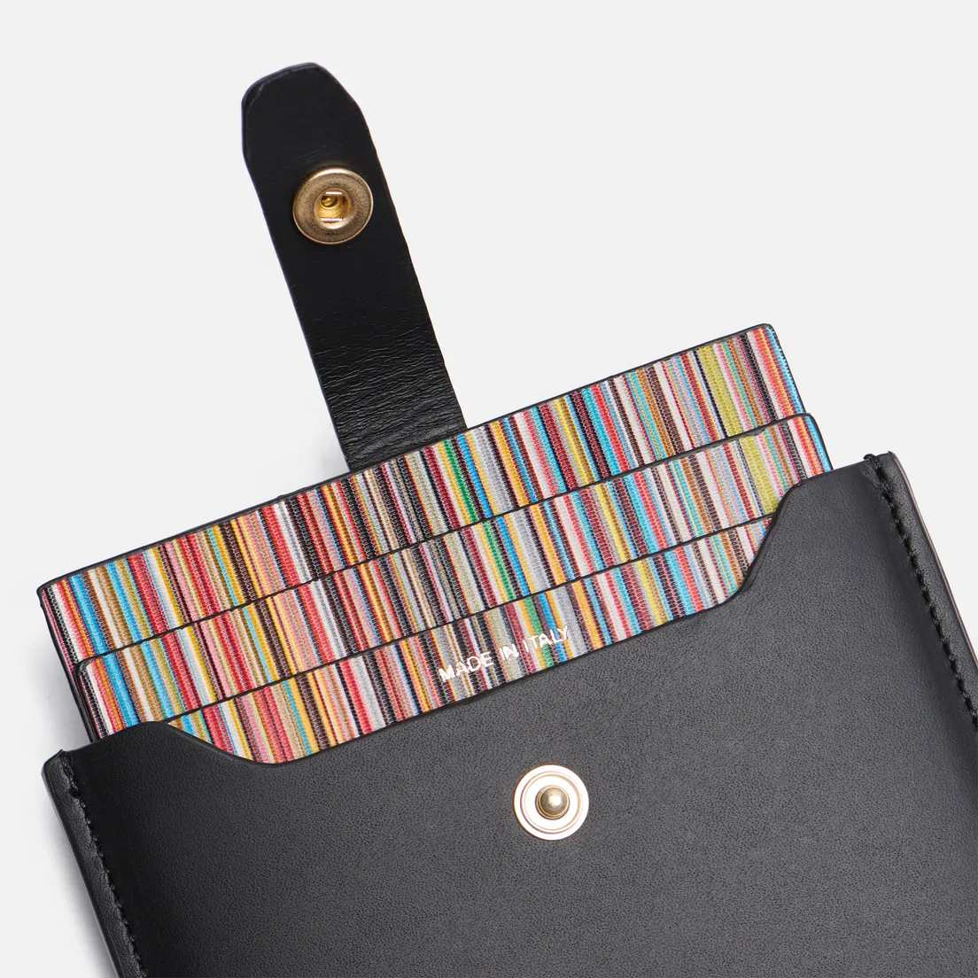 Paul Smith Держатель для карт Signature Stripe Leather Pull Out