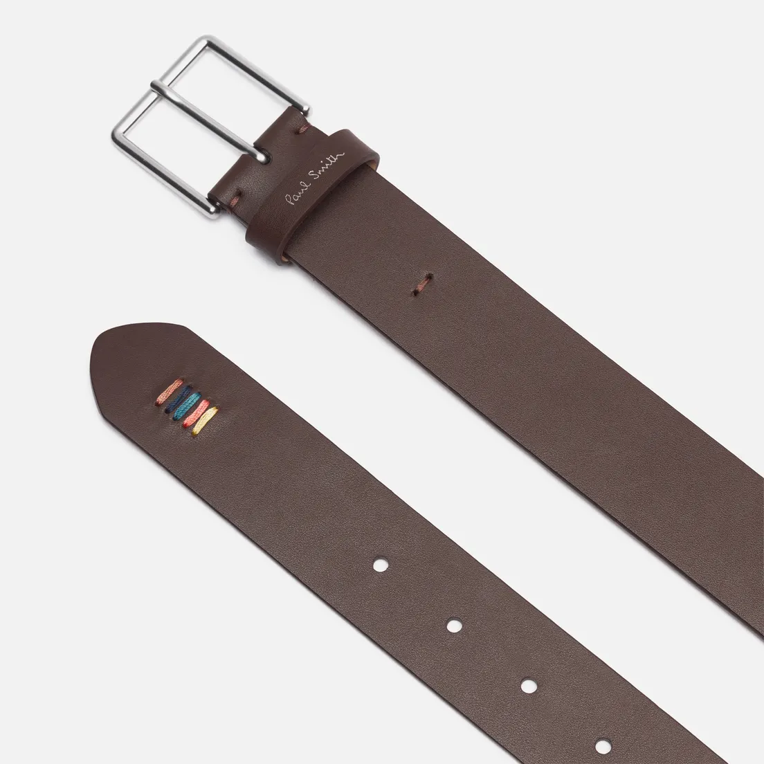 Paul Smith Ремень Artist Stripe Stitch Leather