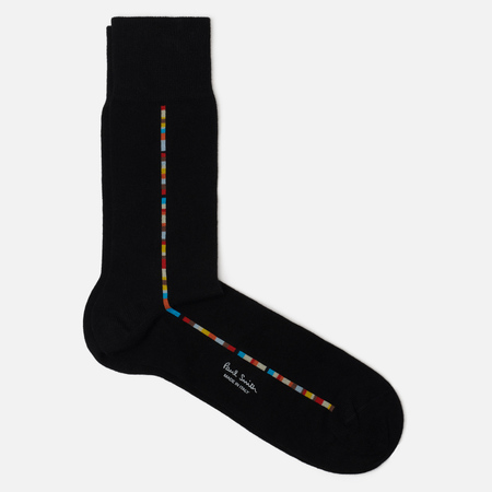  Носки Paul Smith Signature Stripe Central Trim, цвет чёрный, размер 40-46 EU