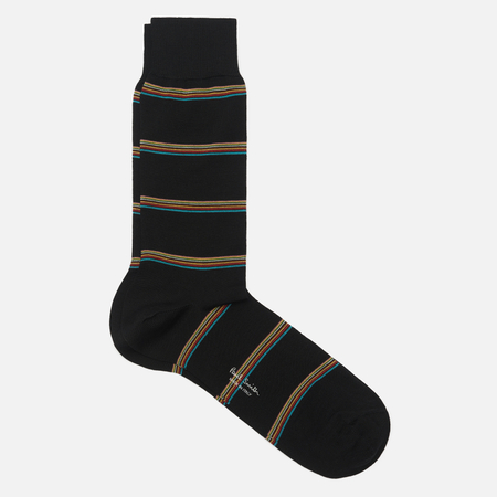 Носки Paul Smith Block Signature Stripe, цвет чёрный, размер 40-46 EU