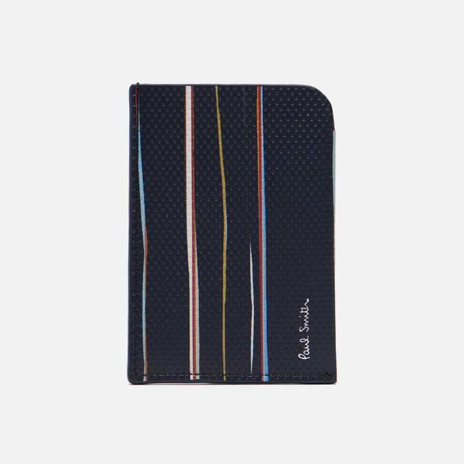 Держатель для карт Paul Smith Signature Stripe Pinstripe Leather Double