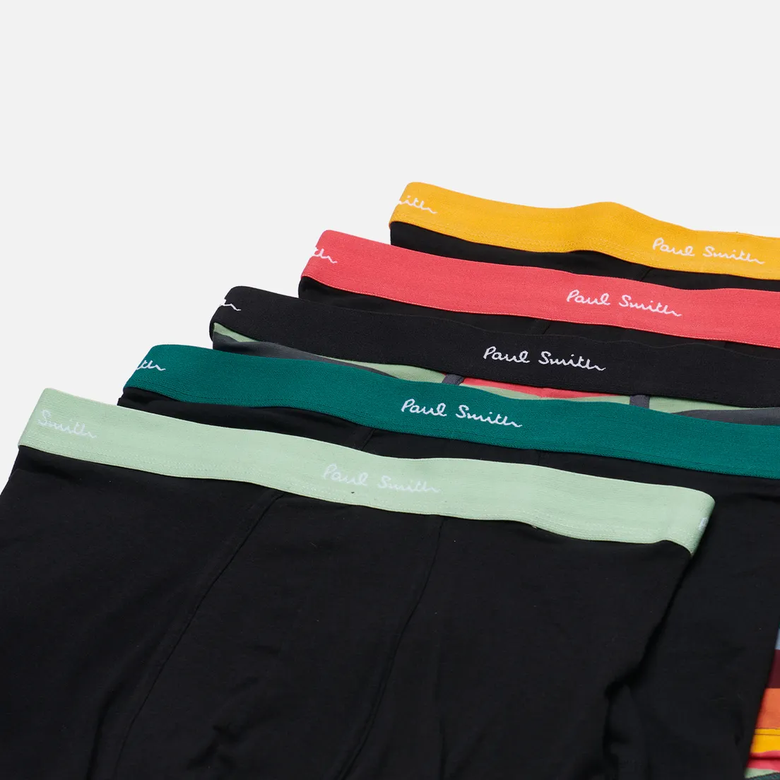 Paul Smith Комплект мужских трусов Organic Cotton Artist Stripe Mixed Boxer Briefs 5-Pack