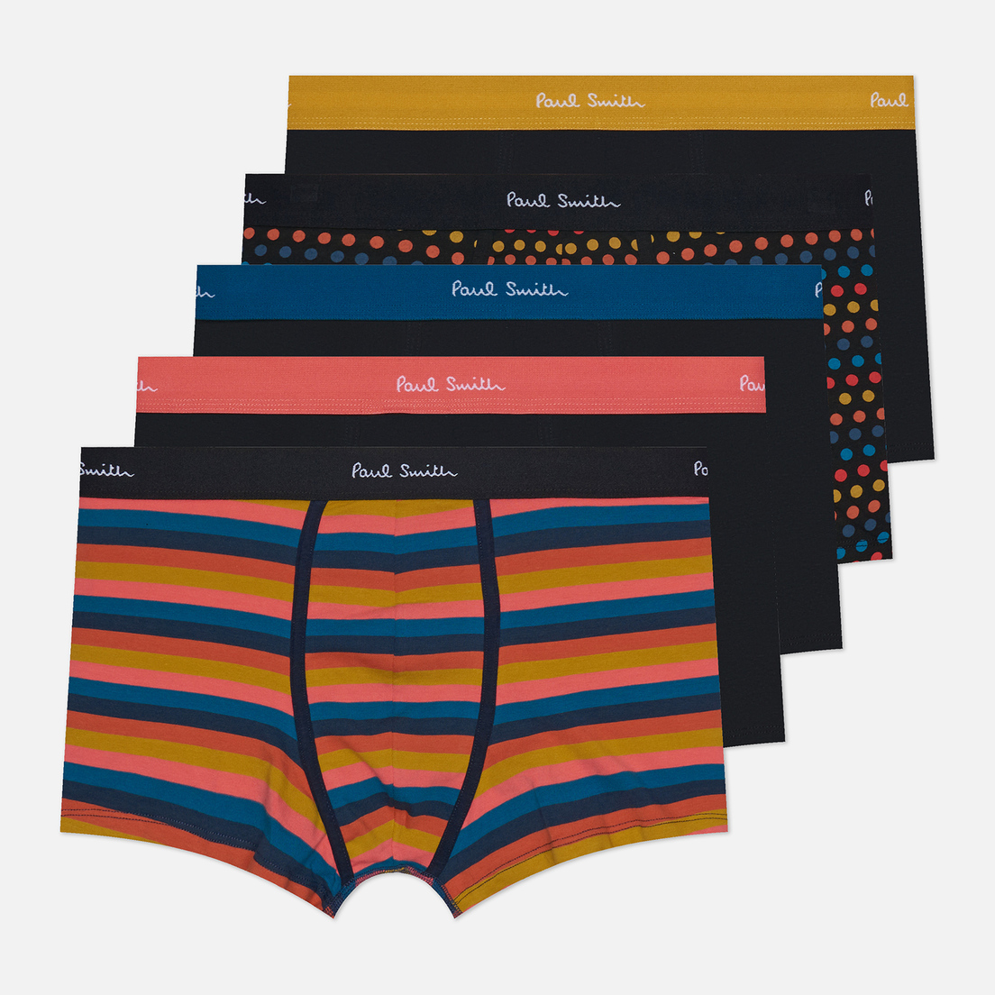 Paul Smith Комплект мужских трусов Artist Stripe Boxer 5-Pack