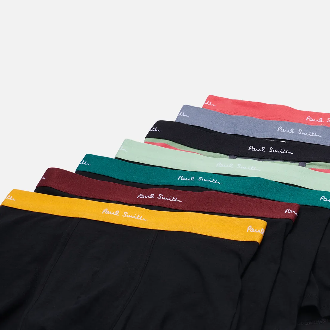Paul Smith Комплект мужских трусов Organic Cotton Artist Stripe Mixed Boxer Briefs 7-Pack