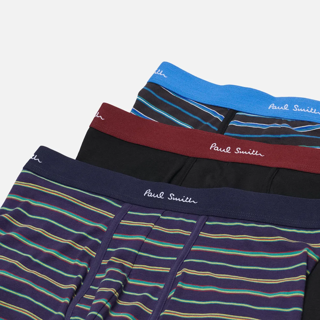 Paul Smith Комплект мужских трусов Organic Cotton Mixed Stripe Boxer Briefs 3-Pack
