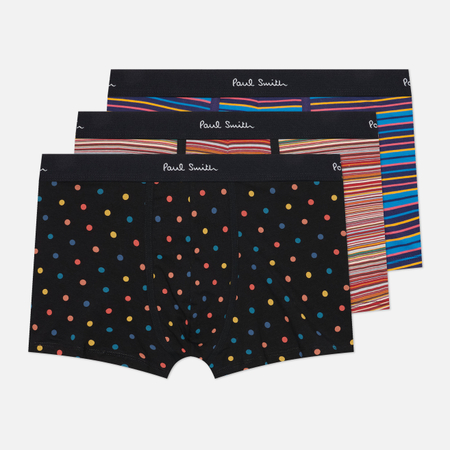 Комплект мужских трусов Paul Smith Trunk 3-Pack Mix Cotton Blend, цвет комбинированный, размер XXL