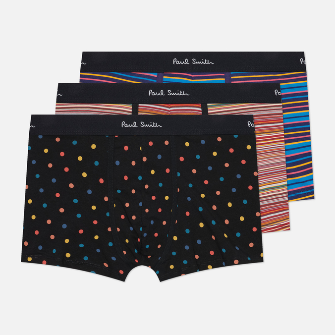 Комплект мужских трусов Paul Smith Trunk 3-Pack Mix Cotton Blend