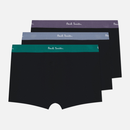Комплект мужских трусов Paul Smith Trunk 3-Pack Mix Waistband, цвет комбинированный, размер L