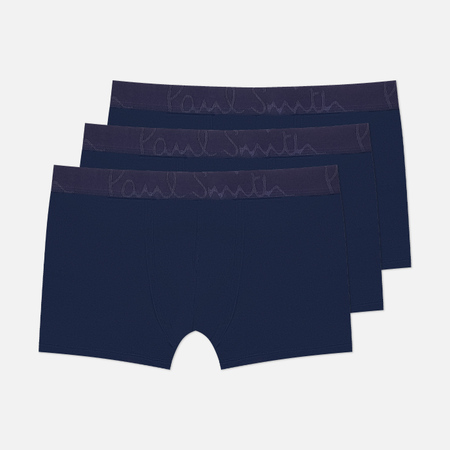 Нижнее белье Комплект мужских трусов Paul Smith Modal Boxer Briefs 3-Pack, цвет синий, размер S