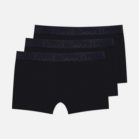 Нижнее белье Комплект мужских трусов Paul Smith Modal Boxer Briefs 3-Pack, цвет чёрный, размер S