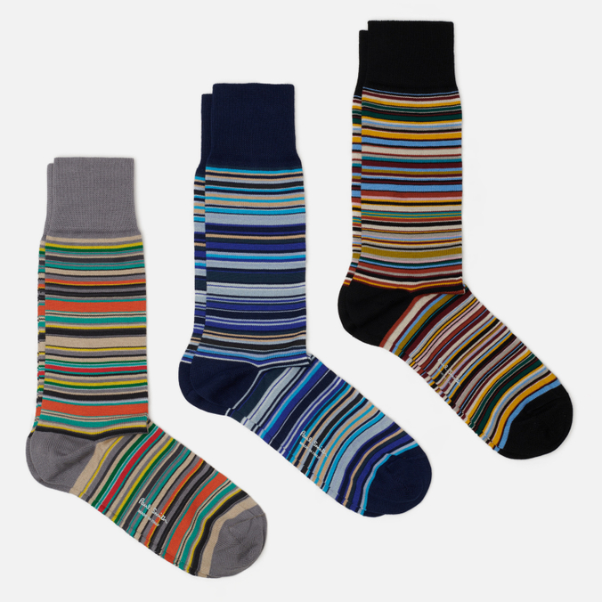 Комплект носков Paul Smith Signature Stripe 3-Pack
