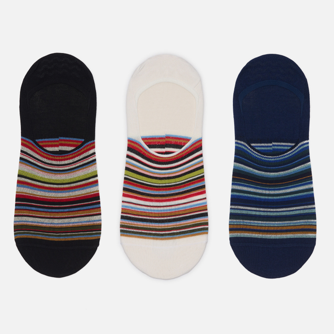 Комплект носков Paul Smith Mixed Signature Stripe Loafer 3-Pack