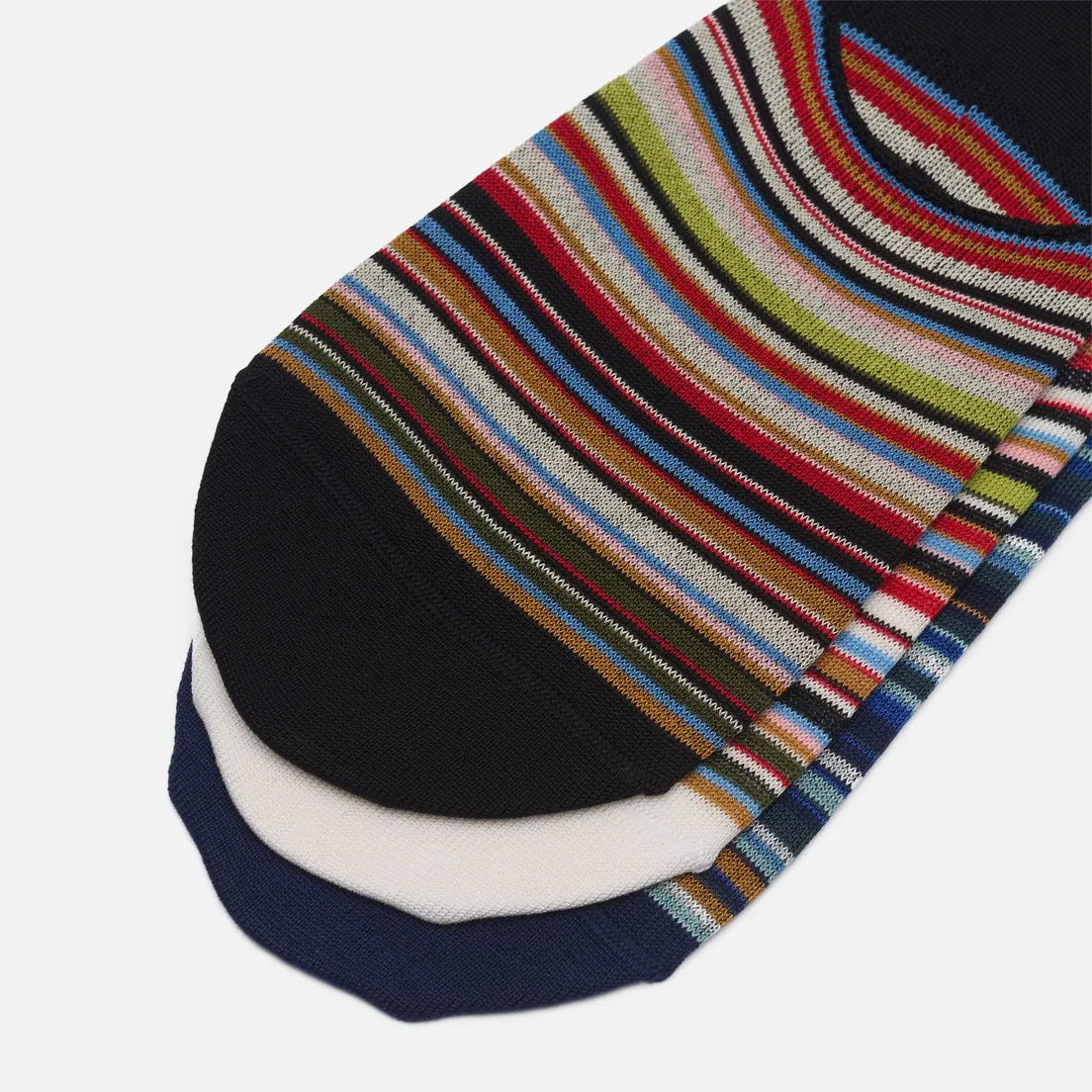 Paul Smith Комплект носков Mixed Signature Stripe Loafer 3-Pack