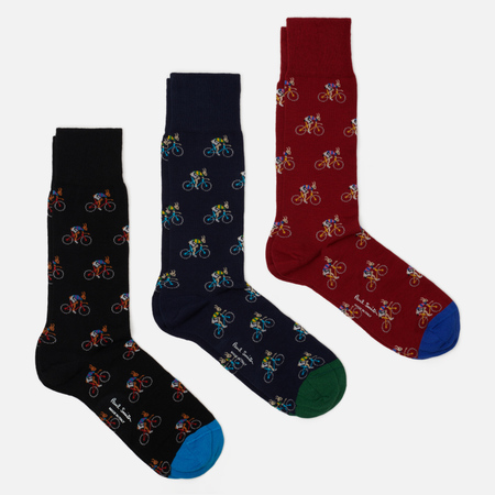  Комплект носков Paul Smith Cycling Rabbits 3-Pack, цвет комбинированный, размер 40-46 EU
