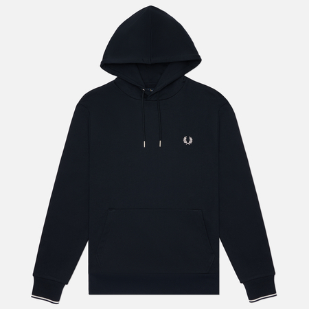 Мужская толстовка Fred Perry Tipped Hoodie, цвет синий, размер M