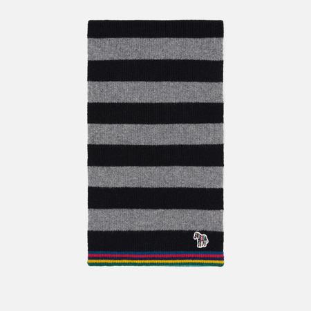  Шарф Paul Smith Zebra Stripe, цвет чёрный