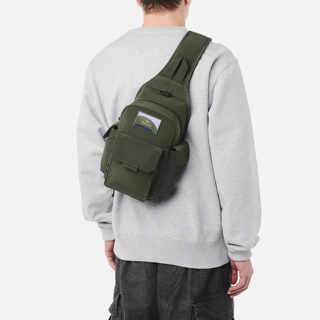 Paul Smith Сумка Sun Ray Nylon Ripstop Sling
