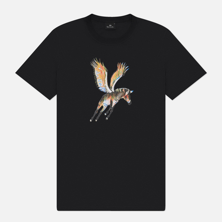 Мужская футболка Paul Smith Slim Fit Flying Zebra, цвет чёрный, размер S
