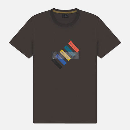 Мужская футболка Paul Smith Slim Fit Barcode, цвет серый, размер S