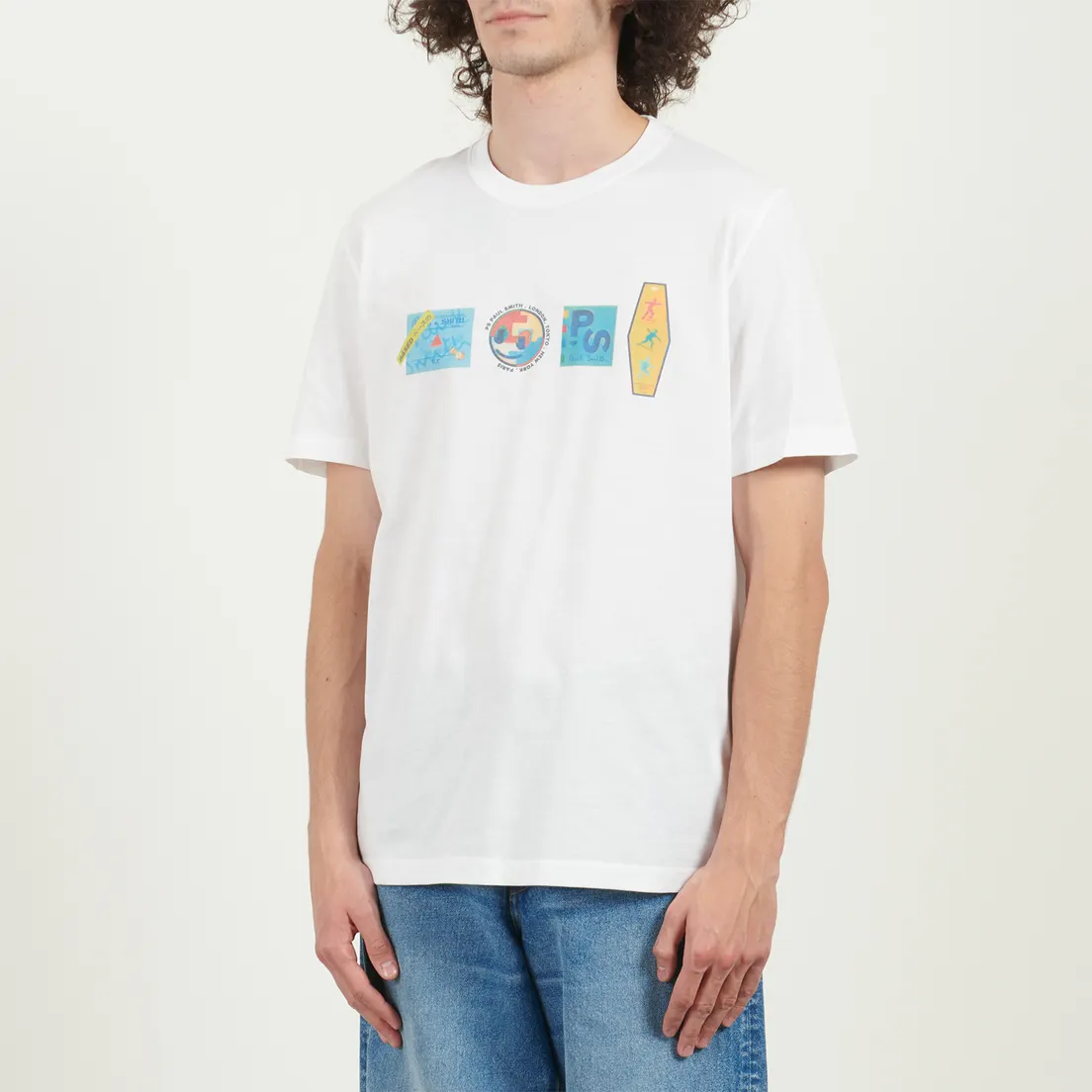 Paul Smith Мужская футболка Stickers