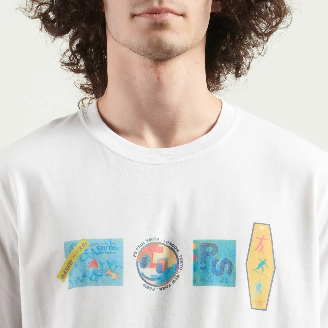 Paul Smith Мужская футболка Stickers