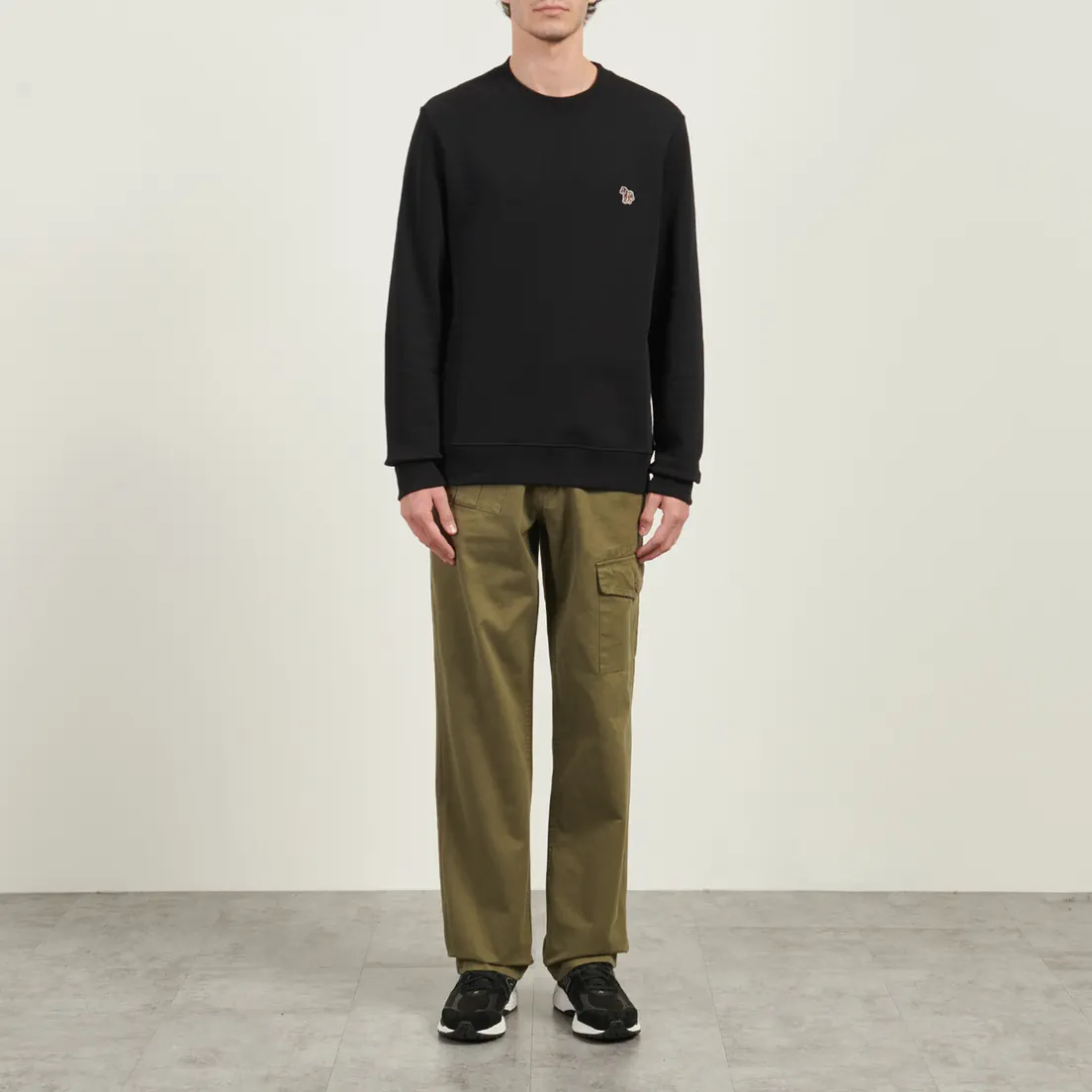 Paul Smith Мужская толстовка Zebra Logo Regular Crew