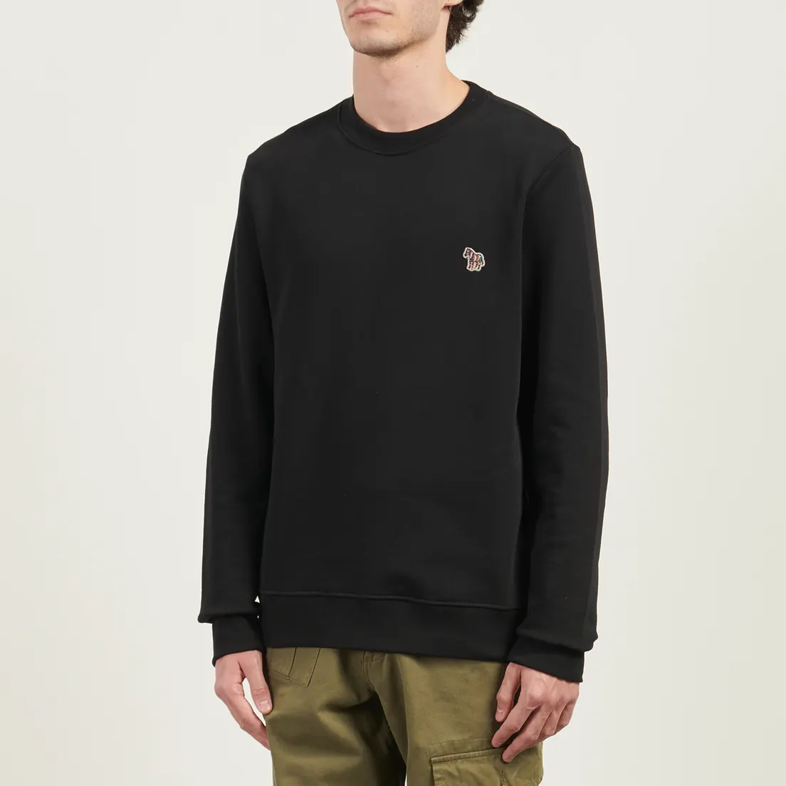 Paul Smith Мужская толстовка Zebra Logo Regular Crew