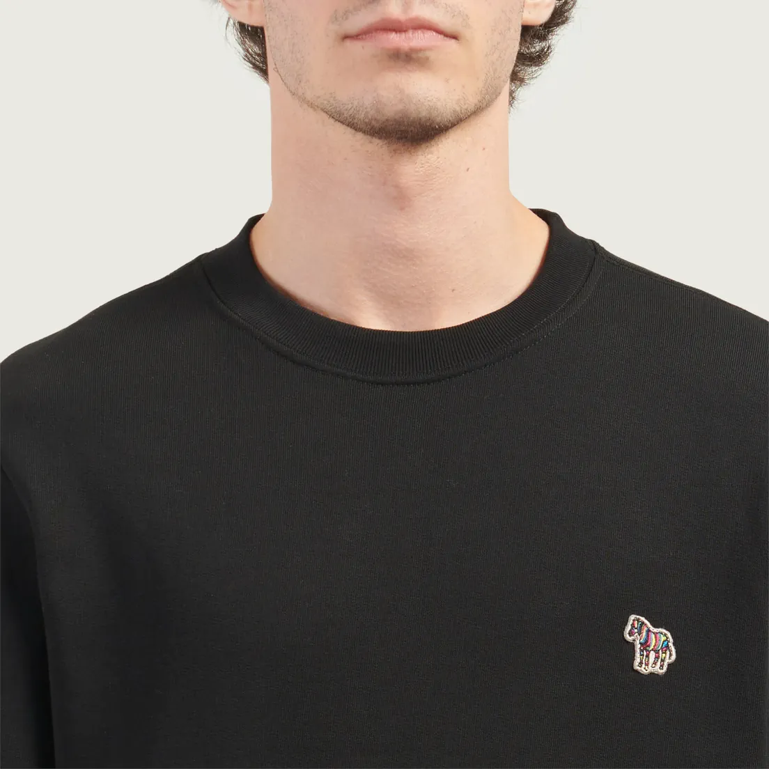 Paul Smith Мужская толстовка Zebra Logo Regular Crew