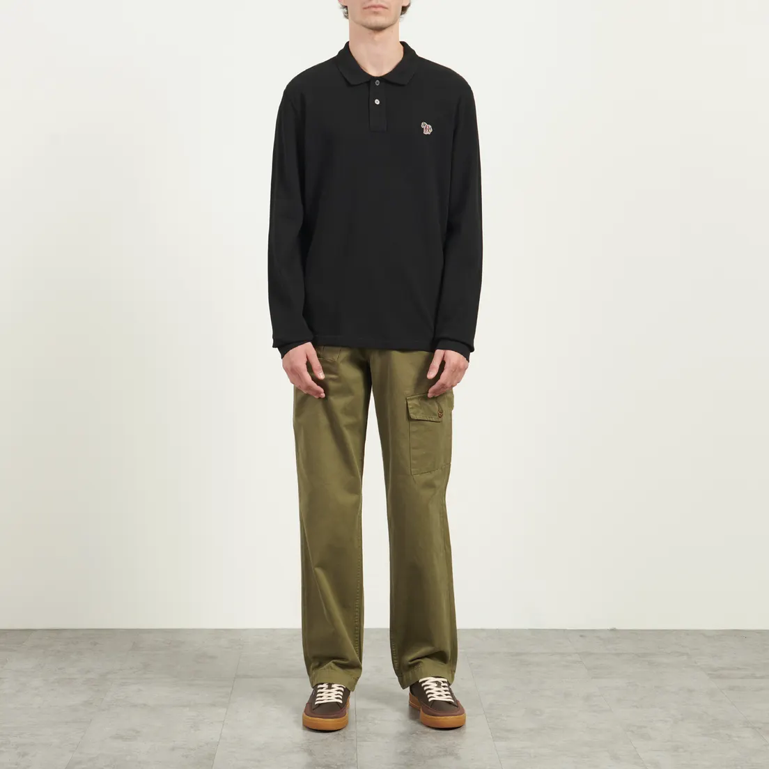 Paul Smith Мужской лонгслив Zebra Polo