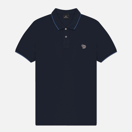 Мужское поло Paul Smith Slim Fit Zebra, цвет синий, размер L