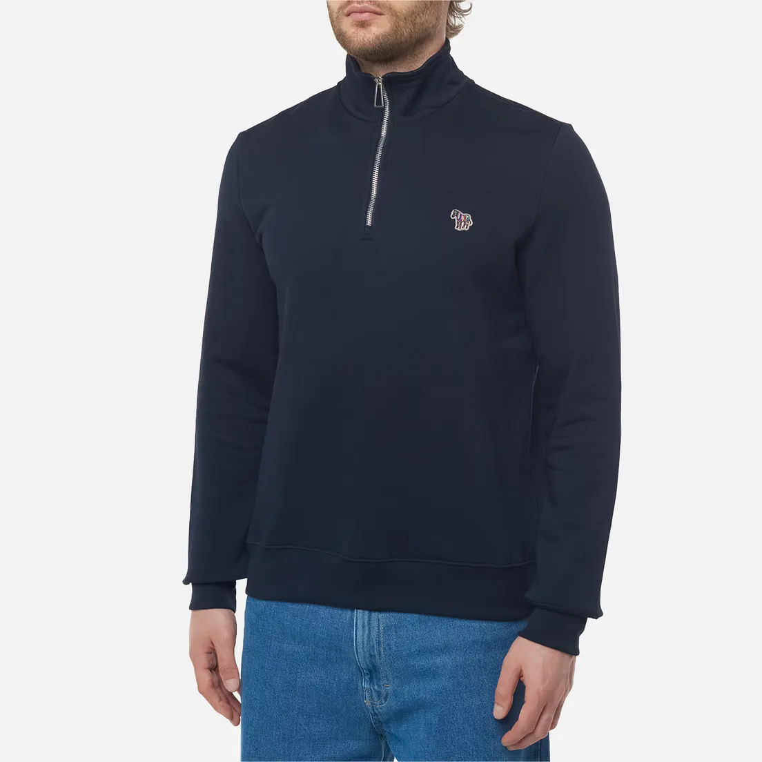 Paul Smith Мужская толстовка Zebra Logo Regular Half-Zip