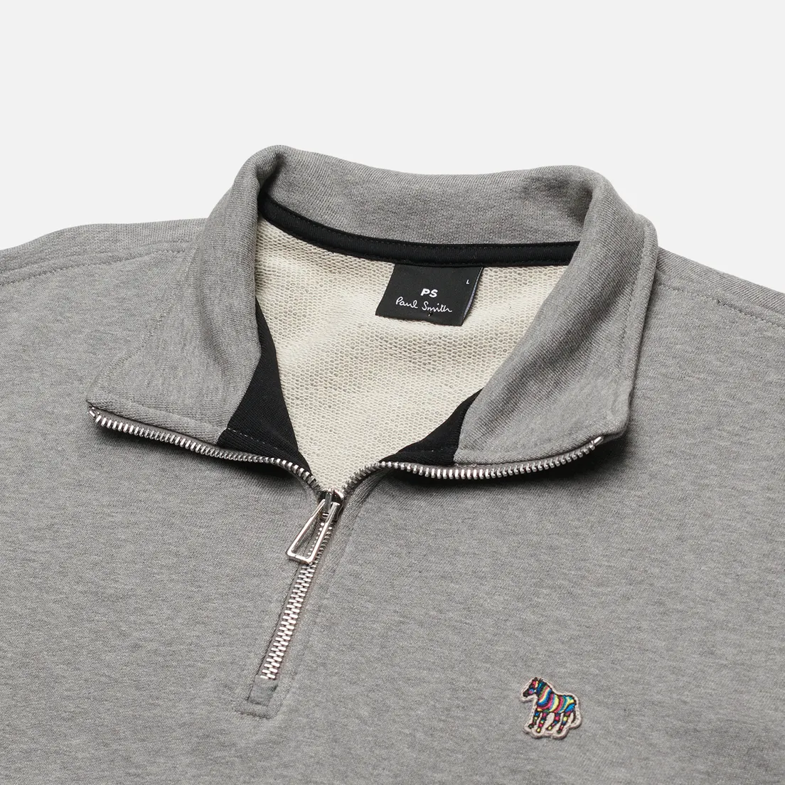 Paul Smith Мужская толстовка Zebra Logo Regular Half-Zip