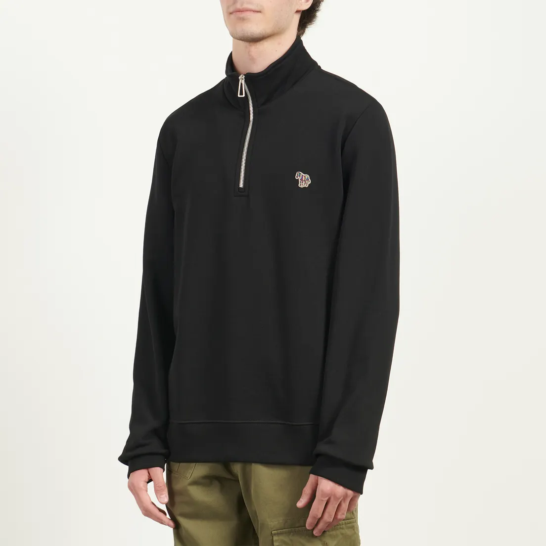 Paul Smith Мужская толстовка Zebra Logo Regular Half-Zip