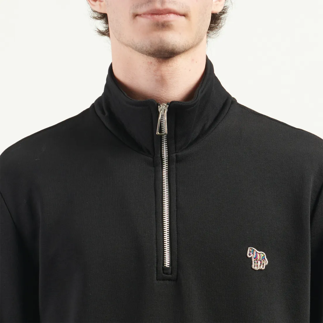 Paul Smith Мужская толстовка Zebra Logo Regular Half-Zip