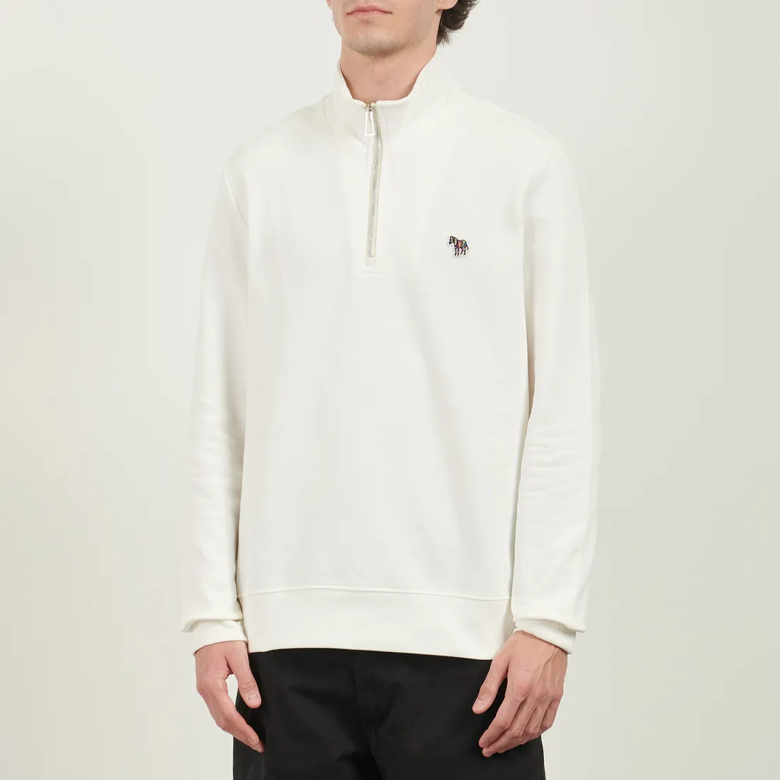 Paul Smith Мужская толстовка Zebra Logo Regular Half-Zip