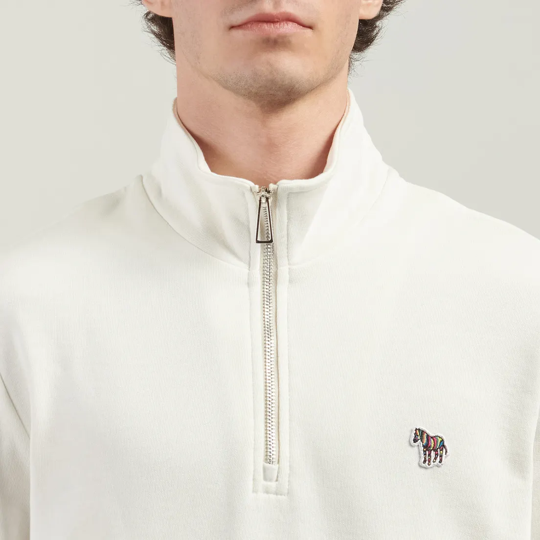 Paul Smith Мужская толстовка Zebra Logo Regular Half-Zip