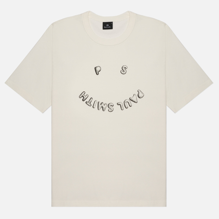 Мужская футболка Paul Smith PS Happy Print, цвет белый, размер M