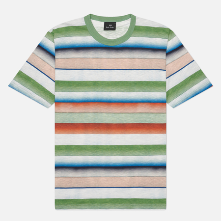 Мужская футболка Paul Smith Casual Fit Cotton, цвет зелёный, размер S