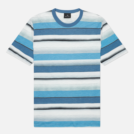 Мужская футболка Paul Smith Casual Fit Cotton, цвет голубой, размер S