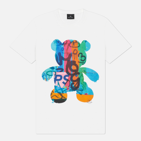 Мужская футболка Paul Smith Casual Fit Teddy, цвет белый, размер S