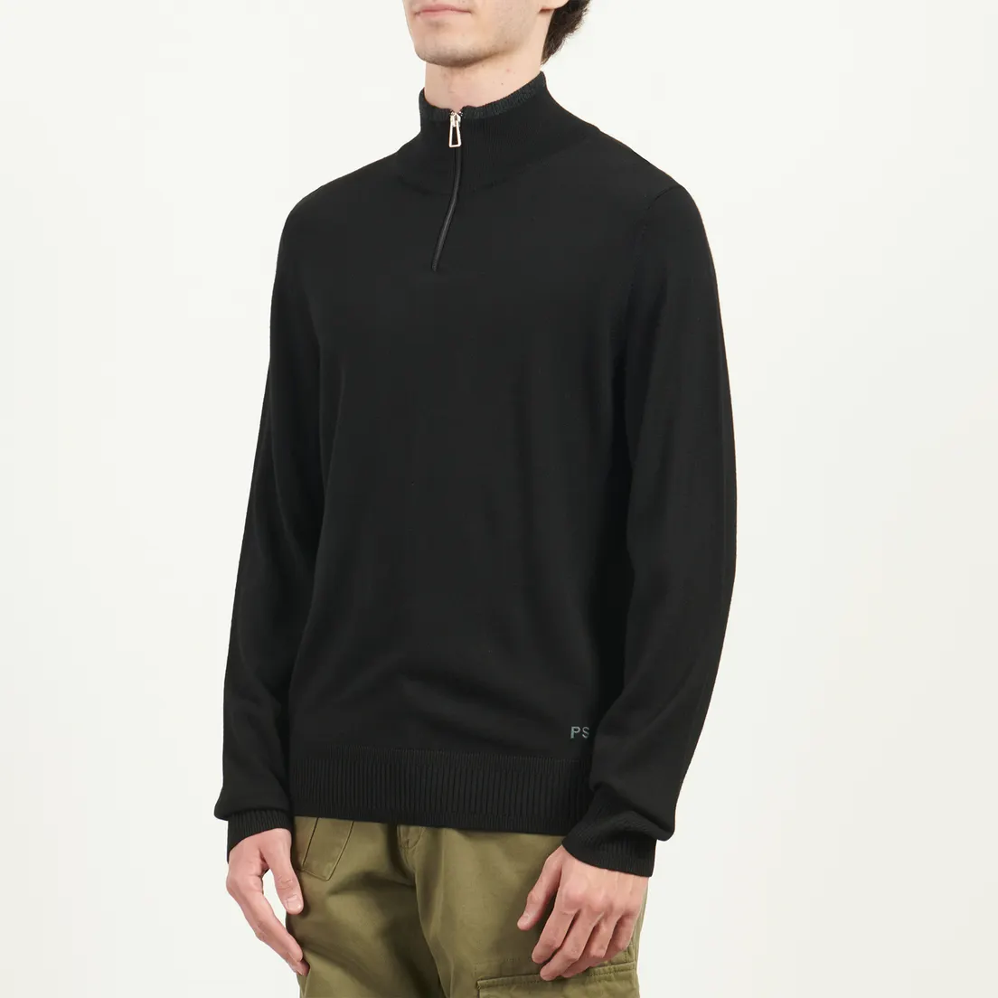 Paul Smith Мужской свитер Merino Wool Half-Zip