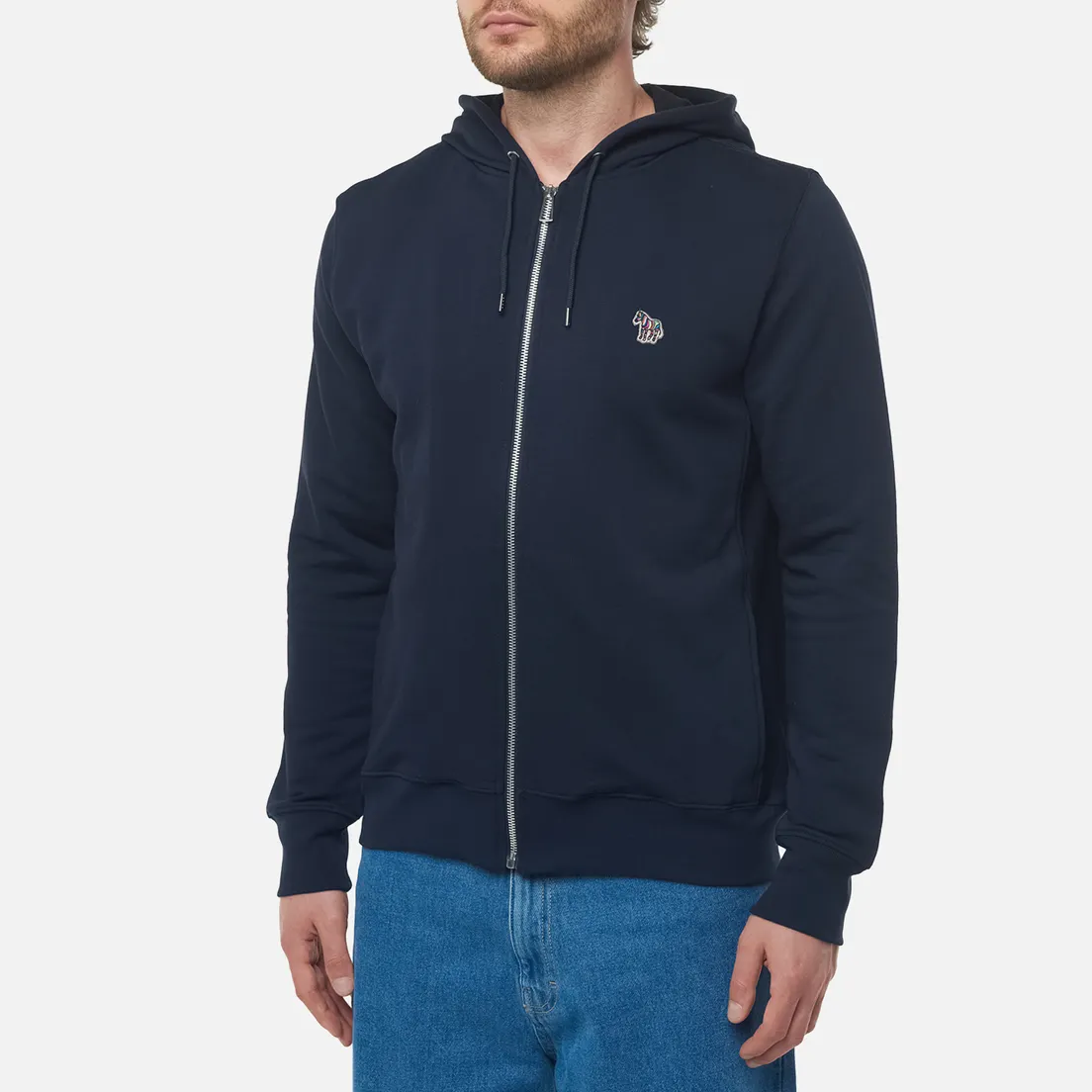 Paul Smith Мужская толстовка Zebra Logo Regular Zip Hoodie