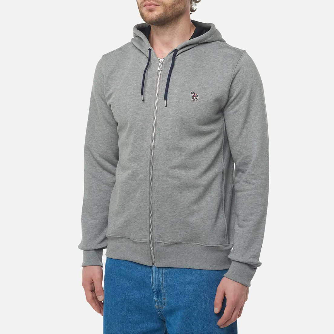 Paul Smith Мужская толстовка Zebra Logo Regular Zip Hoodie