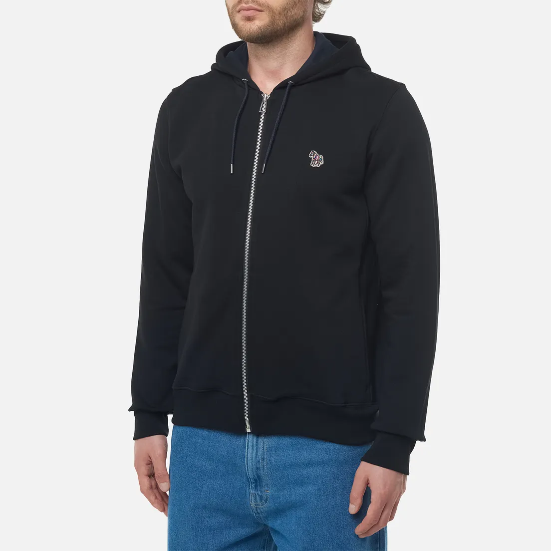 Paul Smith Мужская толстовка Zebra Logo Regular Zip Hoodie