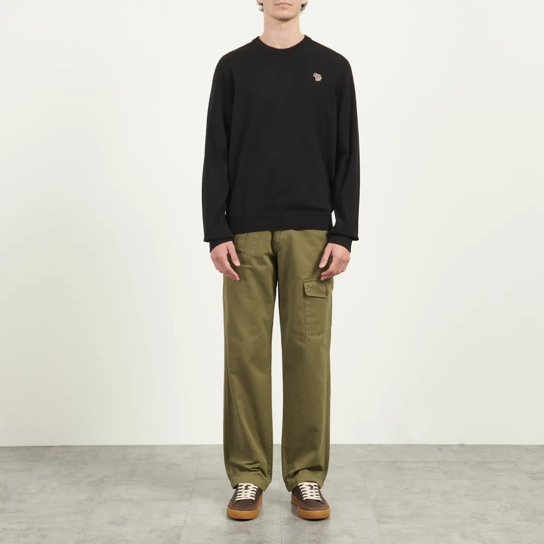 Paul Smith Мужской свитер Zebra Logo Crew Neck