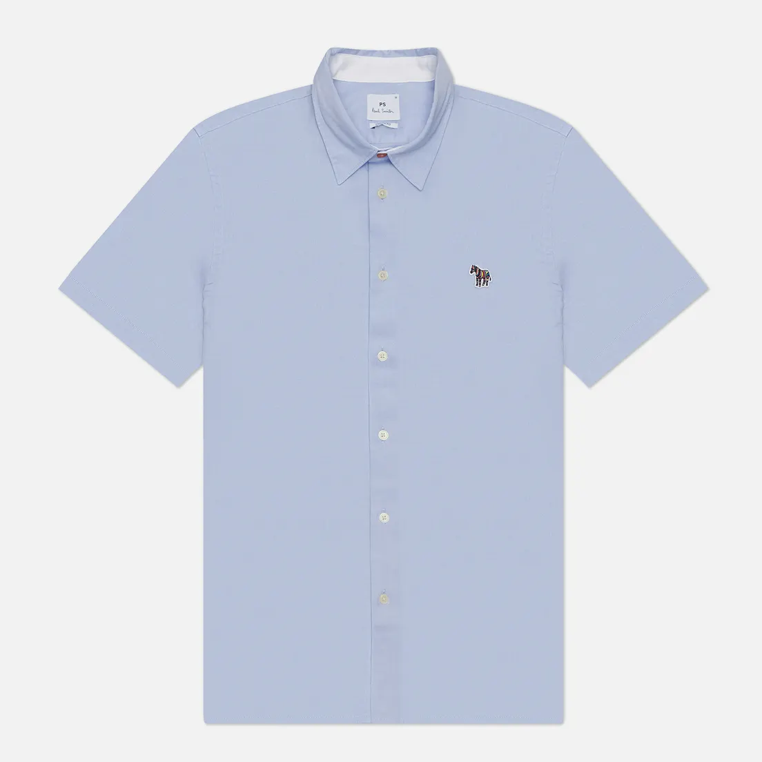 Paul Smith Мужская рубашка Zebra Logo Casual Fit Short Sleeve