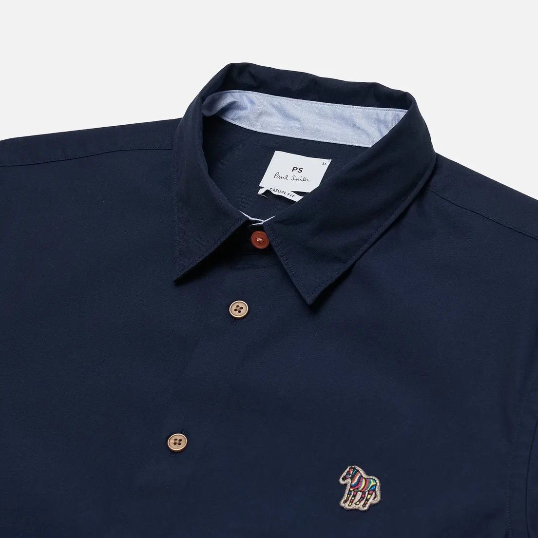 Paul Smith Мужская рубашка Zebra Logo Casual Fit Short Sleeve