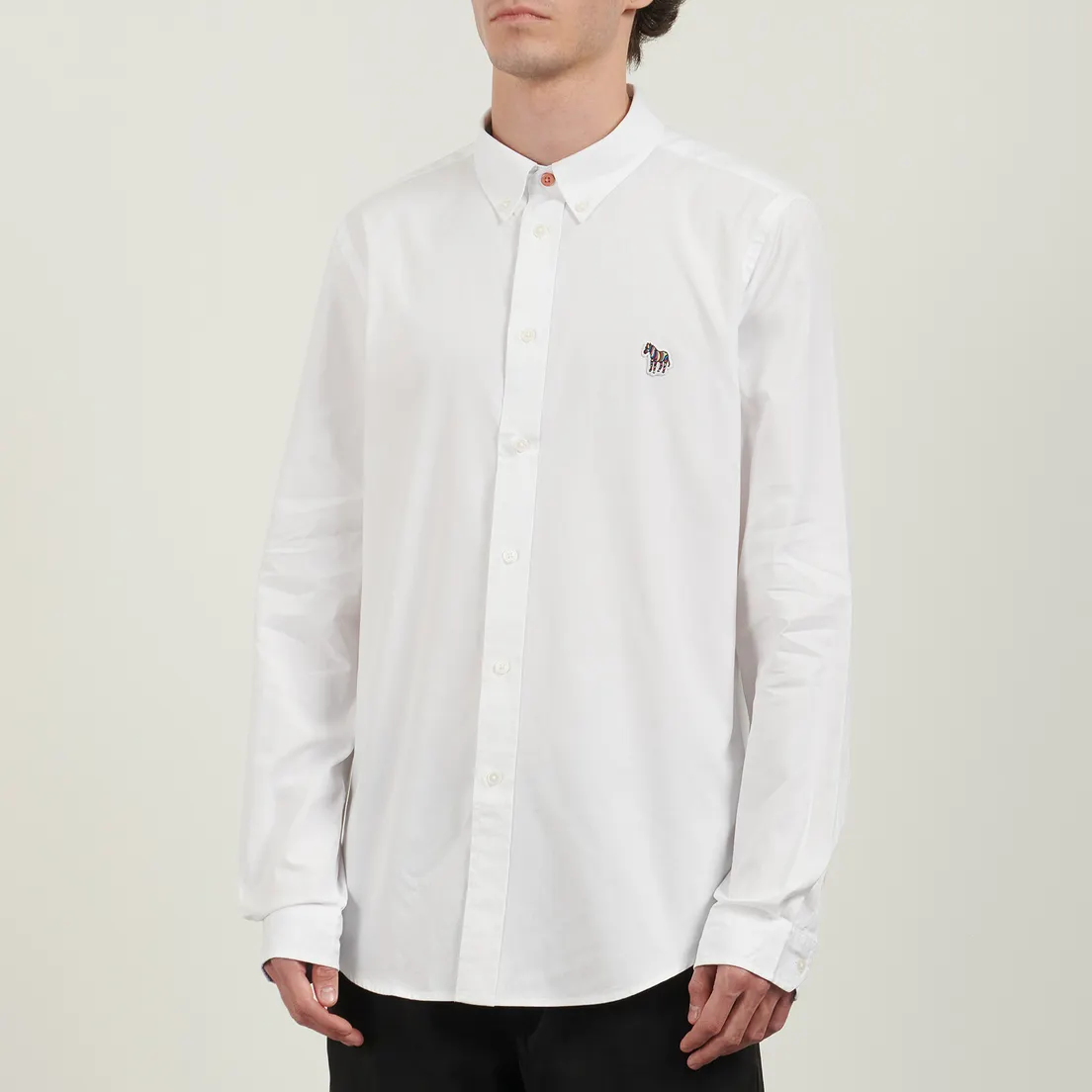 Paul Smith Мужская рубашка Zebra Logo Tailored Fit