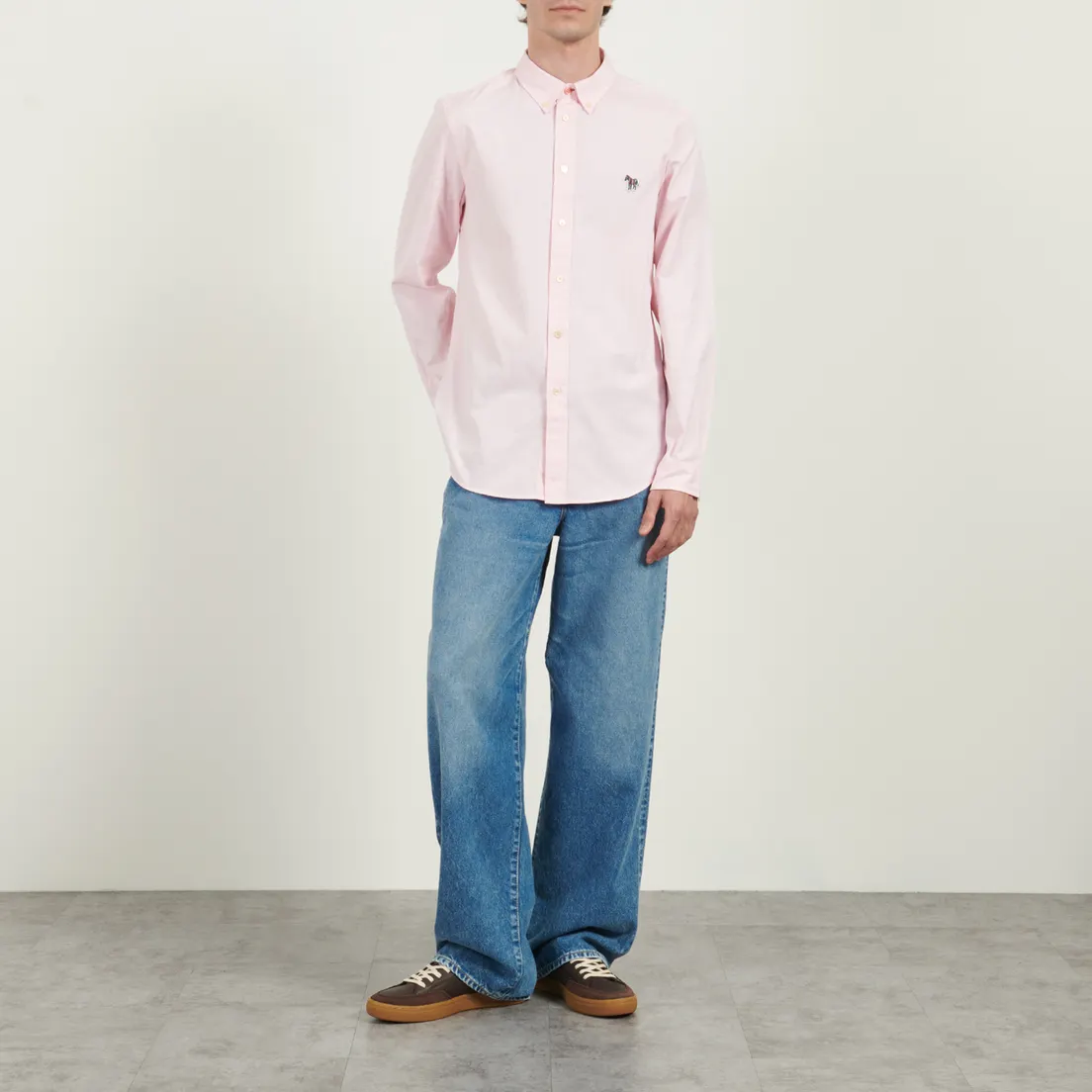 Paul Smith Мужская рубашка Zebra Logo Tailored Fit